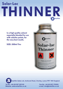 SOLARLAC CLEARCOAT THINNER (Collection Only)